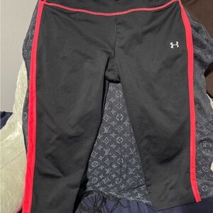 Under Armour woman's Black and Red Athletic Bottoms